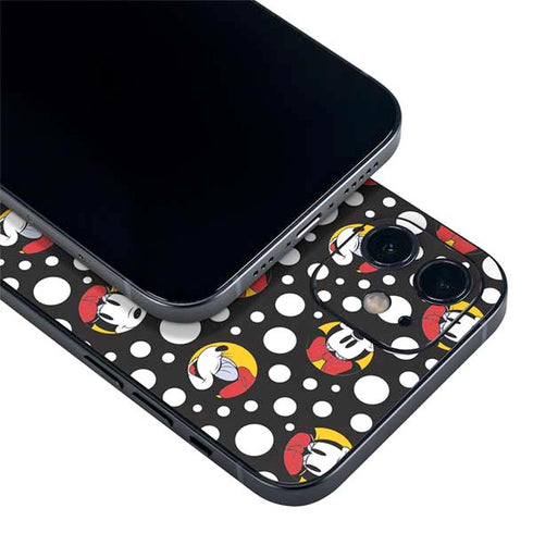 Disney Minnie Mouse Bubbles Face Pattern iPhone 12 Skin
