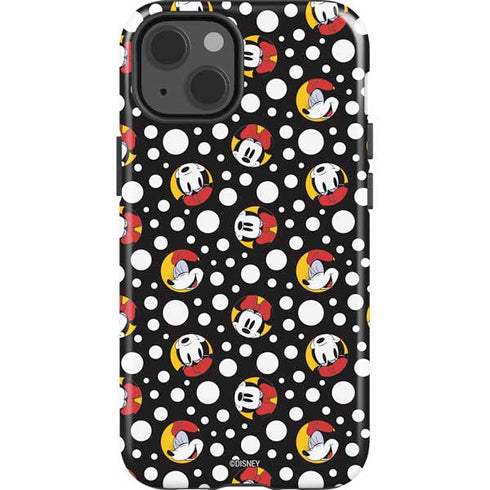 Disney Minnie Mouse Bubbles Face Pattern iPhone 13 Impact Case