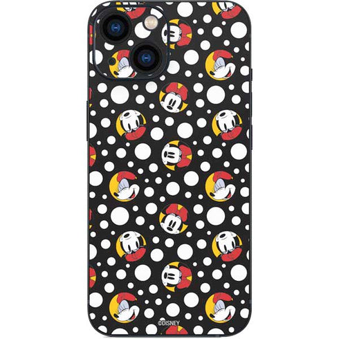 Disney Minnie Mouse Bubbles Face Pattern iPhone 13 Mini Skin
