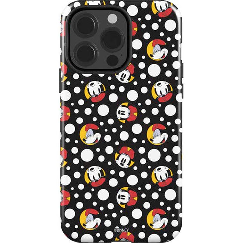 Disney Minnie Mouse Bubbles Face Pattern iPhone 13 Pro Impact Case