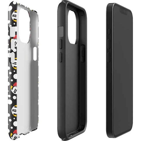 Disney Minnie Mouse Bubbles Face Pattern iPhone 13 Pro Max Impact Case