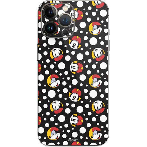 Disney Minnie Mouse Bubbles Face Pattern iPhone 13 Pro Max Skin