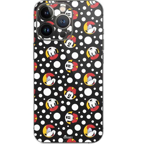 Disney Minnie Mouse Bubbles Face Pattern iPhone 13 Pro Skin
