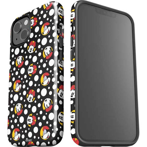 Disney Minnie Mouse Bubbles Face Pattern iPhone 15 Plus Impact Case