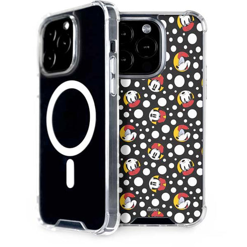 Disney Minnie Mouse Bubbles Face Pattern iPhone 15 Pro MagSafe Case