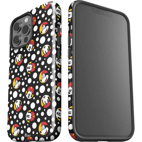 Disney Minnie Mouse Bubbles Face Pattern iPhone 15 Pro Max Impact Case