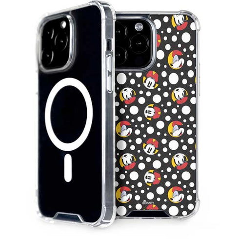 Disney Minnie Mouse Bubbles Face Pattern iPhone 14 Pro Max MagSafe Case