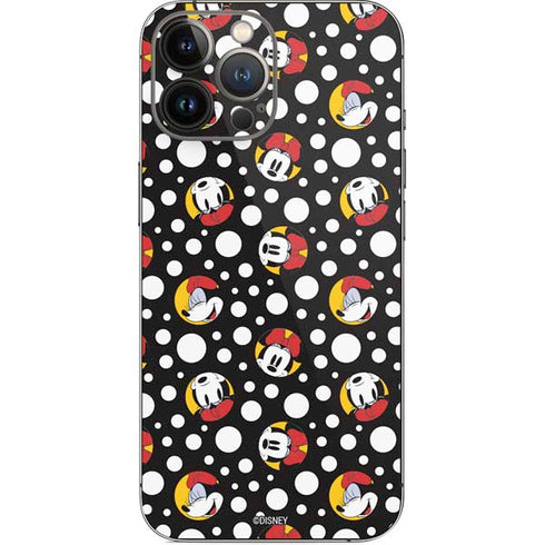 Disney Minnie Mouse Bubbles Face Pattern iPhone 14 Pro Max Skin