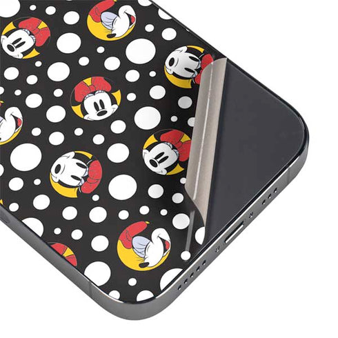 Disney Minnie Mouse Bubbles Face Pattern iPhone 14 Pro Max Skin