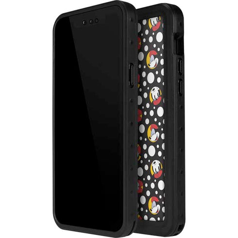Disney Minnie Mouse Bubbles Face Pattern iPhone 14 Pro Max Waterproof Case