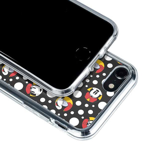Disney Minnie Mouse Bubbles Face Pattern iPhone SE (2nd & 3rd Gen) Clear Case