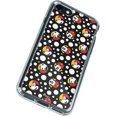 Disney Minnie Mouse Bubbles Face Pattern iPhone SE (2nd & 3rd Gen) Clear Case