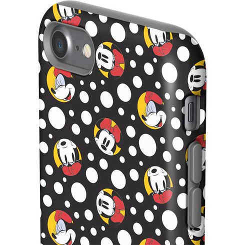 Disney Minnie Mouse Bubbles Face Pattern iPhone SE (2nd & 3rd Gen) Pro Case
