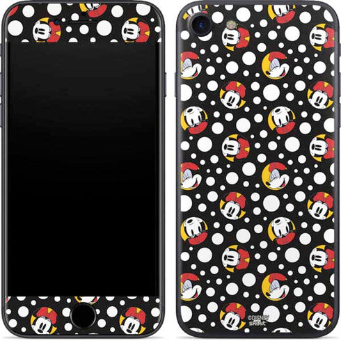 Disney Minnie Mouse Bubbles Face Pattern iPhone SE (2nd & 3rd Gen) Skin