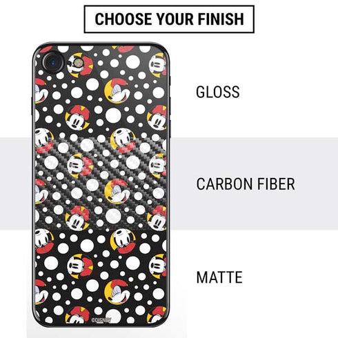 Disney Minnie Mouse Bubbles Face Pattern iPhone SE (2nd & 3rd Gen) Skin