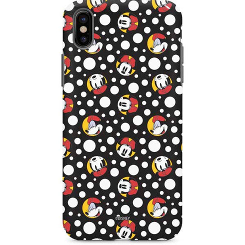 Disney Minnie Mouse Bubbles Face Pattern iPhone X Pro Case