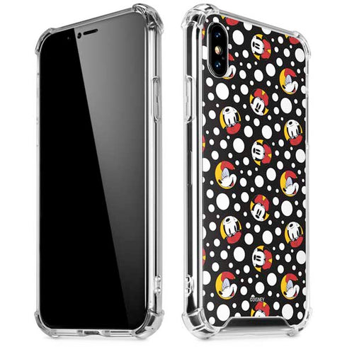 Disney Minnie Mouse Bubbles Face Pattern iPhone XS Max Clear Case