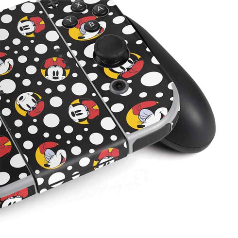 Disney Minnie Mouse Bubbles Face Pattern Nintendo Switch OLED (2021) Skin
