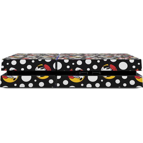 Disney Minnie Mouse Bubbles Face Pattern PS4 Console Skin