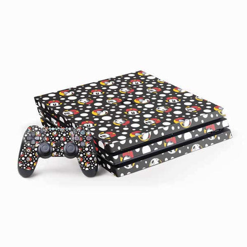 Disney Minnie Mouse Bubbles Face Pattern PS4 Pro Bundle Skin