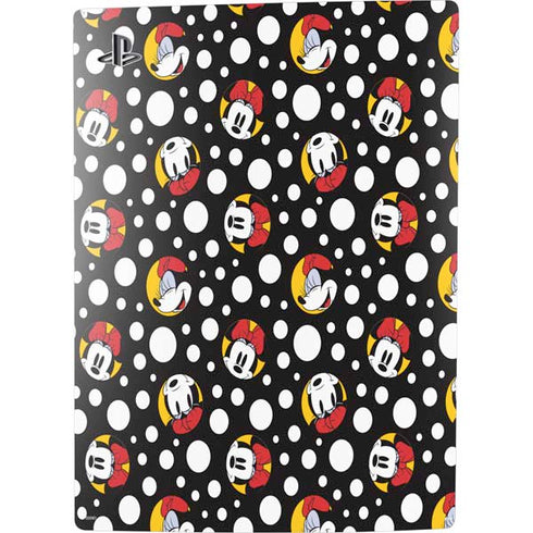 Disney Minnie Mouse Bubbles Face Pattern PS5 Digital Edition Console Skin