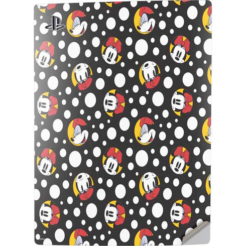 Disney Minnie Mouse Bubbles Face Pattern PS5 Digital Edition Console Skin