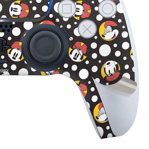 Disney Minnie Mouse Bubbles Face Pattern PS5 Controller Skin