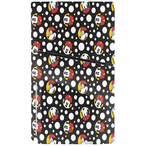 Disney Minnie Mouse Bubbles Face Pattern PS5 Slim Disk Bundle Skin