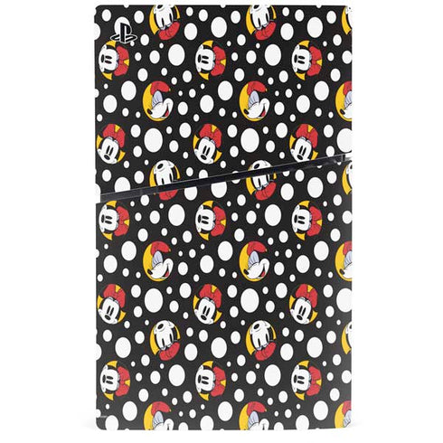 Disney Minnie Mouse Bubbles Face Pattern PS5 Slim Disk Console Skin