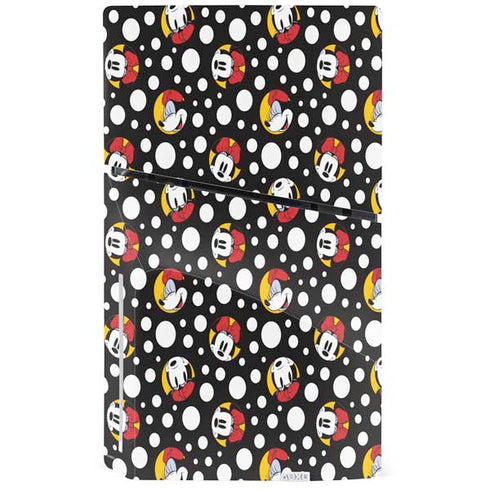 Disney Minnie Mouse Bubbles Face Pattern PS5 Slim Disk Console Skin