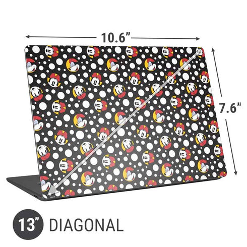 Disney Minnie Mouse Bubbles Face Pattern Universal Laptop 13in (10.6 x 7.6in) Skin