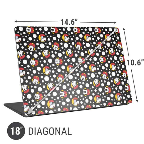 Disney Minnie Mouse Bubbles Face Pattern Universal Laptop 18in (14.6 x 10.6in) Skin