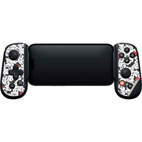 Disney Minnie Mouse Red Color Pop Face Pattern Backbone One for iPhone Game Controller Skin