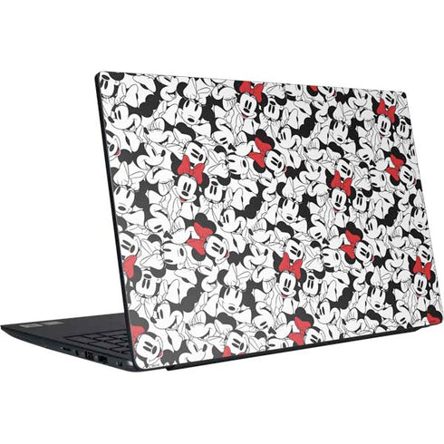 Disney Minnie Mouse Red Color Pop Face Pattern Dell Vostro Skin