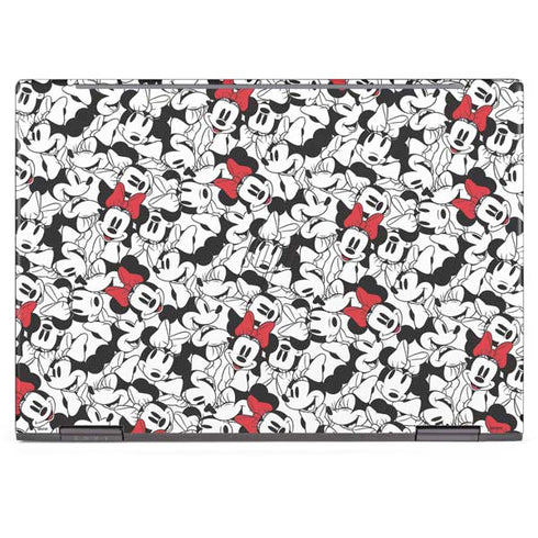 Disney Minnie Mouse Red Color Pop Face Pattern HP Envy Skin