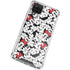 Disney Minnie Mouse Red Color Pop Face Pattern Galaxy A12 Clear Case