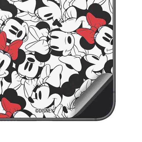 Disney Minnie Mouse Red Color Pop Face Pattern Galaxy A14 5G Skin