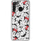 Disney Minnie Mouse Red Color Pop Face Pattern Galaxy A21 Clear Case