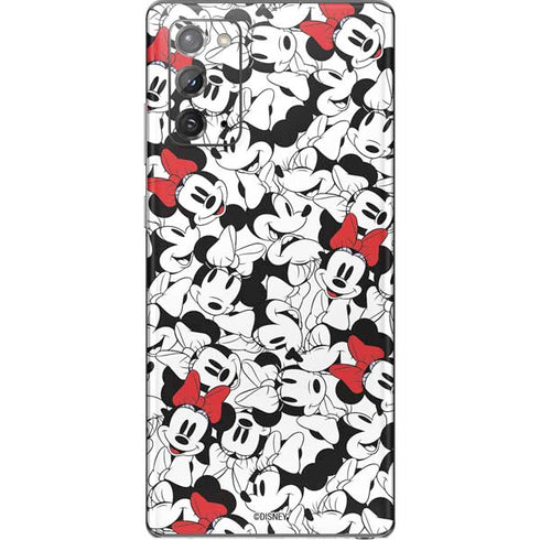 Disney Minnie Mouse Red Color Pop Face Pattern Galaxy Note20 5G Skin