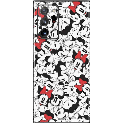 Disney Minnie Mouse Red Color Pop Face Pattern Galaxy Note20 Ultra 5G Skin