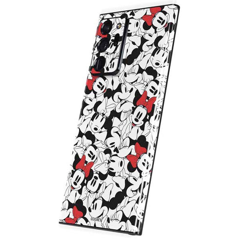 Disney Minnie Mouse Red Color Pop Face Pattern Galaxy Note20 Ultra 5G Skin