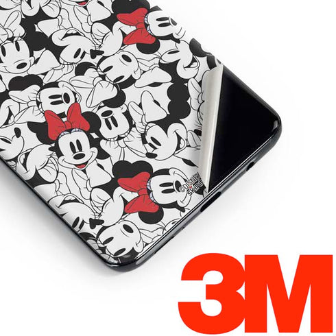 Disney Minnie Mouse Red Color Pop Face Pattern Galaxy S10 Skin