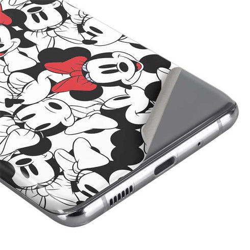 Disney Minnie Mouse Red Color Pop Face Pattern Galaxy S20 Ultra 5G Skin