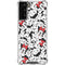 Disney Minnie Mouse Red Color Pop Face Pattern Galaxy S21 FE Clear Case