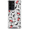 Disney Minnie Mouse Red Color Pop Face Pattern Galaxy S21 Ultra 5G Clear Case