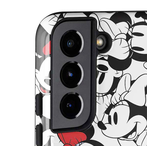 Disney Minnie Mouse Red Color Pop Face Pattern Galaxy S22 Pro Case