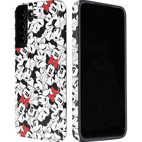 Disney Minnie Mouse Red Color Pop Face Pattern Galaxy S22 Pro Case