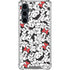 Disney Minnie Mouse Red Color Pop Face Pattern Galaxy S23 FE Clear Case