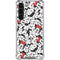 Disney Minnie Mouse Red Color Pop Face Pattern Galaxy S23 Plus Clear Case