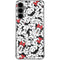 Disney Minnie Mouse Red Color Pop Face Pattern Galaxy S24 Plus Clear Case